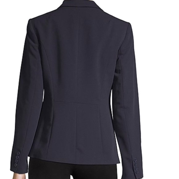 Liz Claiborne Career One Button Classic Blazer Gray Size 10 - Picture 6 of 6
